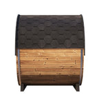 SaunaLife Ergo Series 6-Person Outdoor Sauna Barrel With Tempered Glass Front