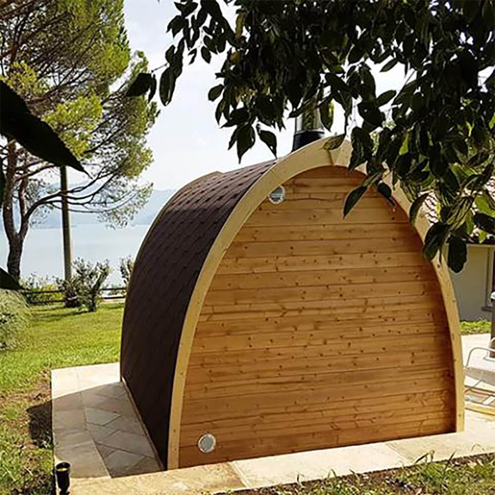 SaunaLife Model G3 Garden-Series Luxury Wooden Outdoor Home Sauna Kit