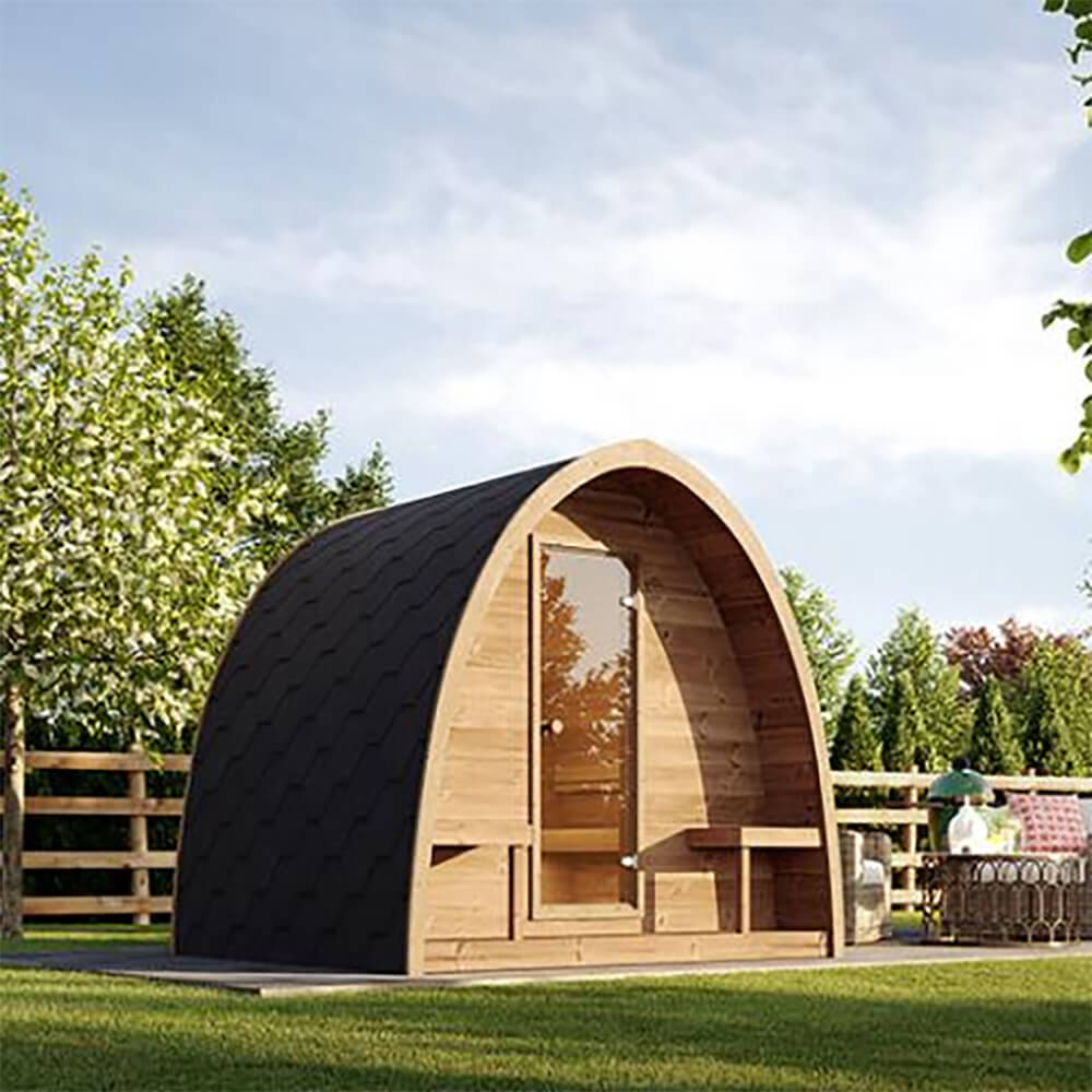 SaunaLife Model G3 Garden-Series Luxury Wooden Outdoor Home Sauna Kit