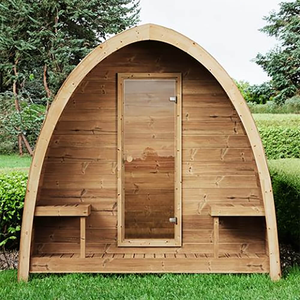 SaunaLife Model G3 Garden-Series Luxury Wooden Outdoor Home Sauna Kit