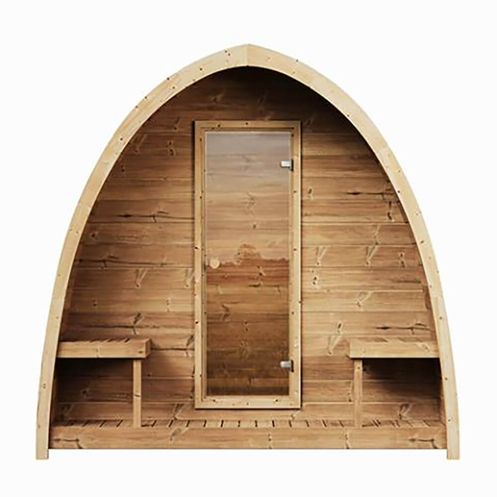 SaunaLife Model G3 Garden-Series Luxury Wooden Outdoor Home Sauna Kit