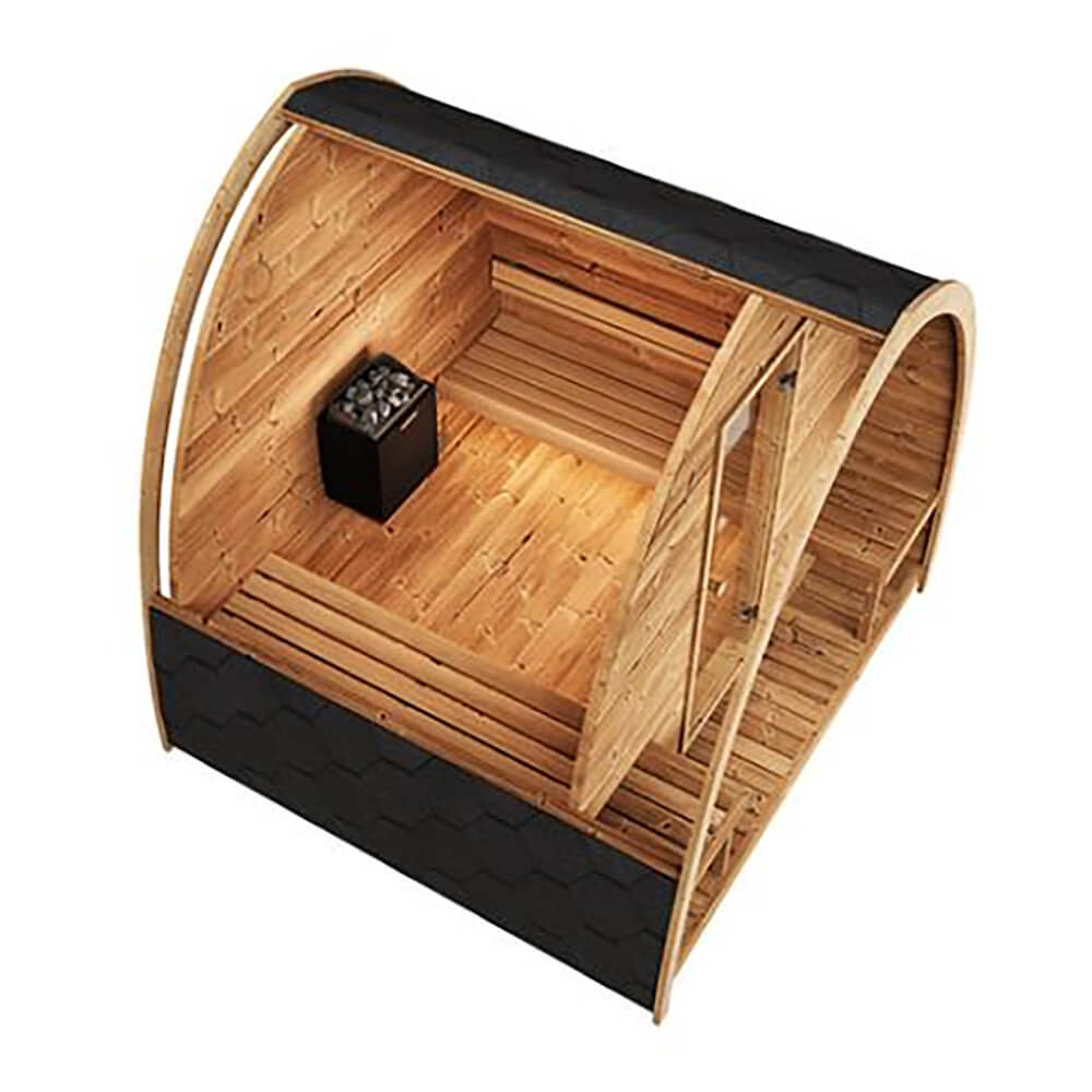 SaunaLife Model G3 Garden-Series Luxury Wooden Outdoor Home Sauna Kit