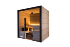 ThermaSol Fuji - Onyx Trim/Oak Hardwood, 2-5 Person, Indoor Sauna