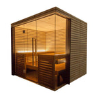 Thermasol Lindea View - Thermo-Lime Wood, 2-6 Person, Indoor Sauna
